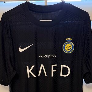 Al nassr Ronaldo black jersey